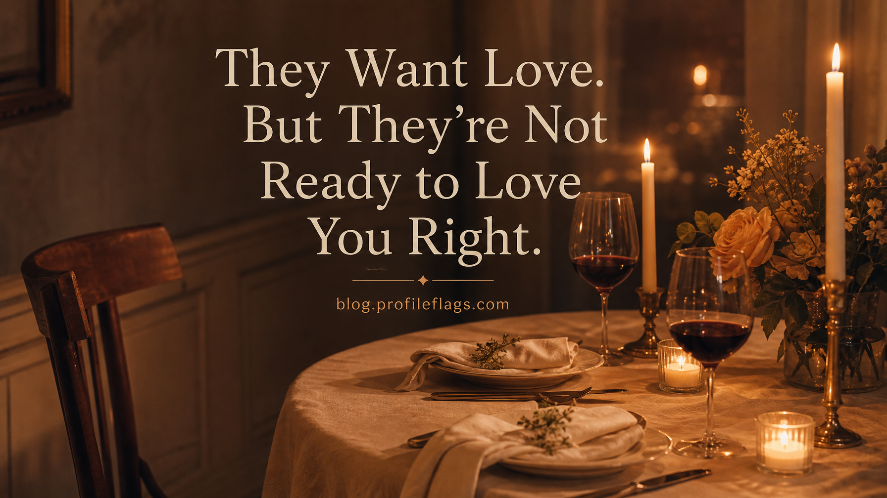 They Want Love, But They're Not Ready to Love You Right