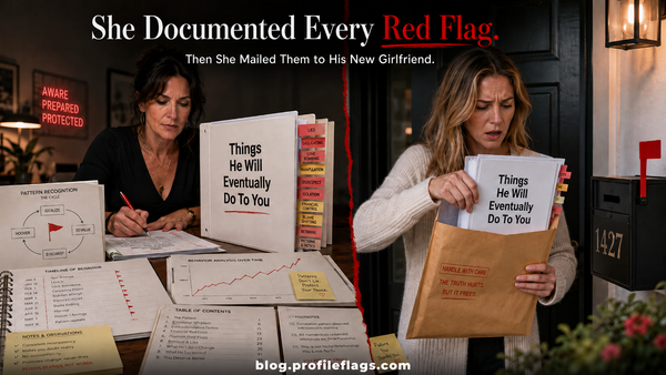 She Documented Every Red Flag. Then She Mailed Them to His New Girlfriend.